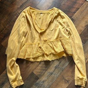 Free People Sunshine Peplum Top